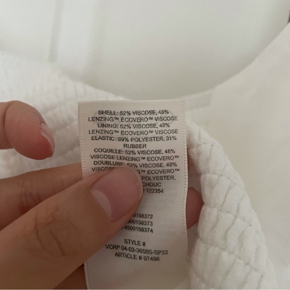 COPY - NWOT Aritzia Wilfred white novella cap sleeve bustier blouse(size XS) - Picture 6 of 6